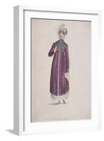 A Woman in a Walking Dress, C1810-W Read-Framed Giclee Print