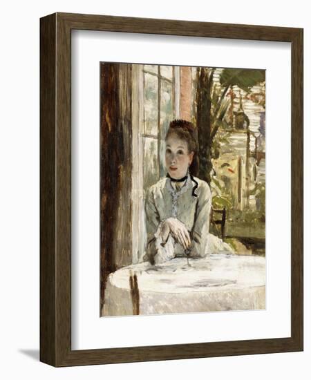 A Woman in an Elegant Interior-James Tissot-Framed Giclee Print