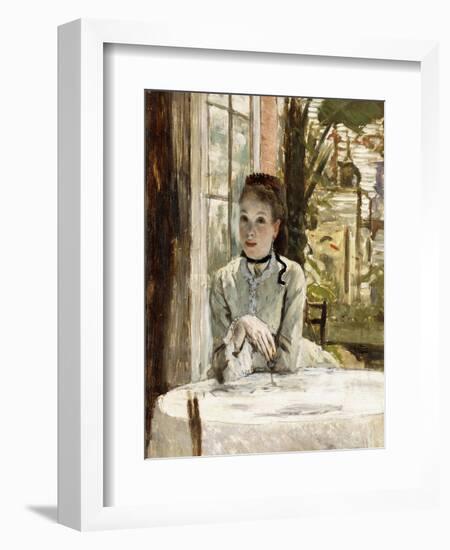 A Woman in an Elegant Interior-James Tissot-Framed Giclee Print