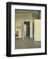 A Woman in an Interior, Strandgade 30, 1901-Vilhelm Hammershoi-Framed Giclee Print