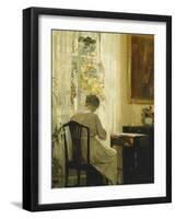 A Woman in an Interior-Carl Holsoe-Framed Giclee Print