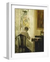 A Woman in an Interior-Carl Holsoe-Framed Giclee Print