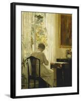 A Woman in an Interior-Carl Holsoe-Framed Giclee Print