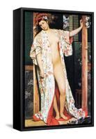 A Woman in Japan Bath-James Tissot-Framed Stretched Canvas