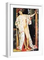 A Woman In Japan Bath-James Tissot-Framed Art Print