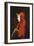 A Woman in Profile Holding a Book-Jean Jacques Henner-Framed Giclee Print