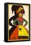 A Woman in Traditional Costume from Central Portugal - Tomar-null-Framed Stretched Canvas