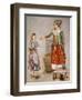 A Woman in Turkish Costume in a Hamam Instructing Her Servant-Jean-Etienne Liotard-Framed Giclee Print