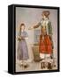 A Woman in Turkish Costume in a Hamam Instructing Her Servant-Jean-Etienne Liotard-Framed Stretched Canvas