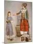 A Woman in Turkish Costume in a Hamam Instructing Her Servant-Jean-Etienne Liotard-Mounted Giclee Print