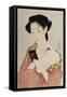 A Woman in Underclothes, 1918-Hashiguchi Goyo-Framed Stretched Canvas