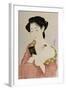 A Woman in Underclothes, 1918-Hashiguchi Goyo-Framed Giclee Print