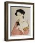 A Woman in Underclothes, 1918-Goyo Hashiguchi-Framed Giclee Print