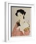 A Woman in Underclothes, 1918-Goyo Hashiguchi-Framed Giclee Print