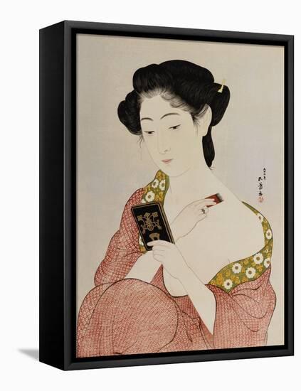 A Woman in Underclothes, 1918-Goyo Hashiguchi-Framed Stretched Canvas