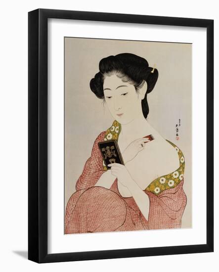 A Woman in Underclothes, 1918-Goyo Hashiguchi-Framed Giclee Print