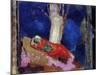 A Woman Lying under the Tree, 19th or Early 20th Century-Odilon Redon-Mounted Giclee Print