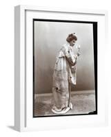 A Woman Modeling a Japanese Kimono, New York, 1904-Byron Company-Framed Giclee Print