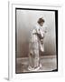 A Woman Modeling a Japanese Kimono, New York, 1904-Byron Company-Framed Giclee Print