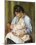 A Woman Nursing a Child-Pierre-Auguste Renoir-Mounted Premium Giclee Print