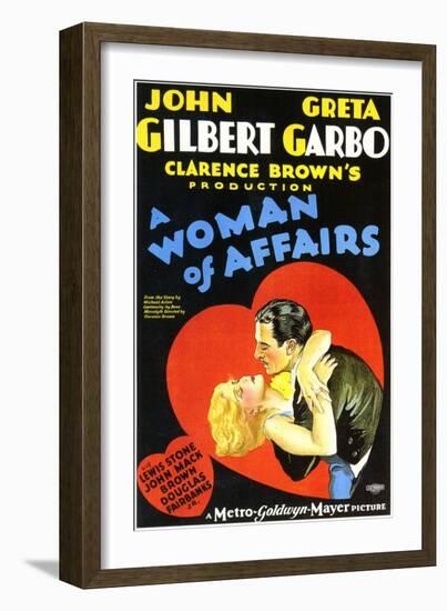 A Woman of Affairs, 1928-null-Framed Art Print