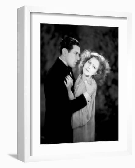 A WOMAN OF AFFAIRS, 1929 directed by CLARENCE BROWN with Greta Garbo / John Mack Brown (photo)-null-Framed Photo