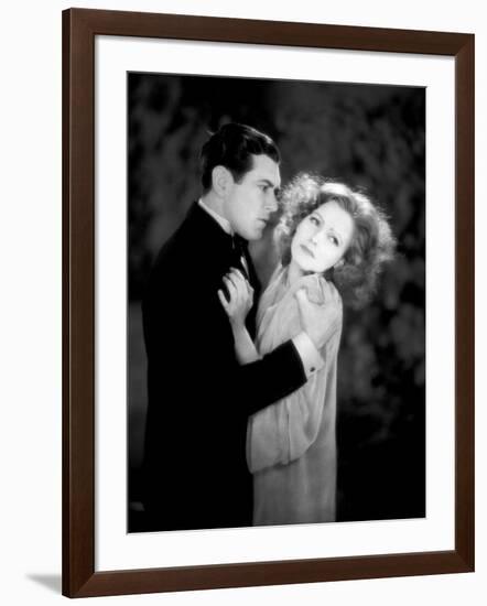 A WOMAN OF AFFAIRS, 1929 directed by CLARENCE BROWN with Greta Garbo / John Mack Brown (photo)-null-Framed Photo