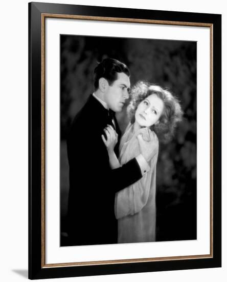 A WOMAN OF AFFAIRS, 1929 directed by CLARENCE BROWN with Greta Garbo / John Mack Brown (photo)-null-Framed Photo