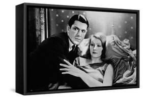 A WOMAN OF AFFAIRS, 1929 directed by CLARENCE BROWN with John Mack Brown / Greta Garbo (b/w photo)-null-Framed Stretched Canvas