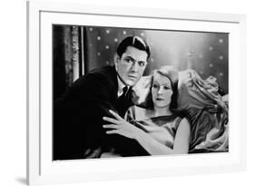 A WOMAN OF AFFAIRS, 1929 directed by CLARENCE BROWN with John Mack Brown / Greta Garbo (b/w photo)-null-Framed Photo