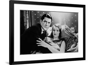 A WOMAN OF AFFAIRS, 1929 directed by CLARENCE BROWN with John Mack Brown / Greta Garbo (b/w photo)-null-Framed Photo