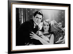 A WOMAN OF AFFAIRS, 1929 directed by CLARENCE BROWN with John Mack Brown / Greta Garbo (b/w photo)-null-Framed Photo