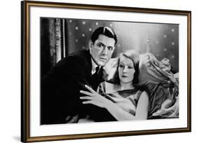 A WOMAN OF AFFAIRS, 1929 directed by CLARENCE BROWN with John Mack Brown / Greta Garbo (b/w photo)-null-Framed Photo