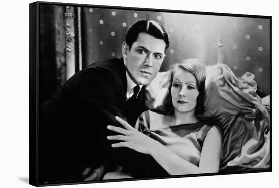 A WOMAN OF AFFAIRS, 1929 directed by CLARENCE BROWN with John Mack Brown / Greta Garbo (b/w photo)-null-Framed Stretched Canvas