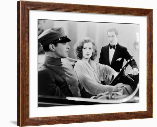 A Woman Of Affairs, Douglas Fairbanks Jr., Greta Garbo, Johnny Mack Brown, 1928-null-Framed Photo