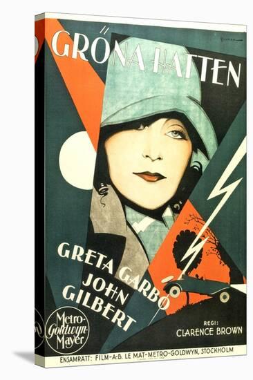 A Woman of Affairs, Swedish Movie Poster, 1928-null-Stretched Canvas