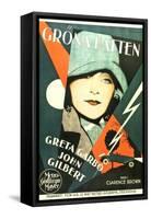 A Woman of Affairs, Swedish Movie Poster, 1928-null-Framed Stretched Canvas