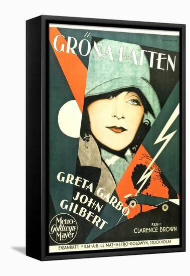 A Woman of Affairs, Swedish Movie Poster, 1928-null-Framed Stretched Canvas