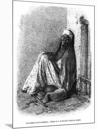 A Woman of Santa Marta, Colombia, 19th Century-A de Neuville-Mounted Giclee Print