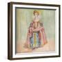 'A Woman of the Time of James I', 1907-Dion Clayton Calthrop-Framed Giclee Print