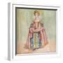 'A Woman of the Time of James I', 1907-Dion Clayton Calthrop-Framed Giclee Print