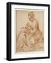 A Woman Painting (An Allegory of Painting)-Guercino-Framed Giclee Print