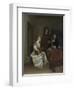 A Woman Playing a Theorbo to Two Men, Ca 1668-Gerard Ter Borch the Younger-Framed Giclee Print