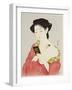 A Woman Powdering Her Neck-Ioki Bunsai-Framed Giclee Print