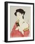 A Woman Powdering Her Neck-Ioki Bunsai-Framed Giclee Print