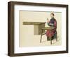 A Woman Preparing Tea Plate 21 from "The Costume of China"-Major George Henry Mason-Framed Giclee Print