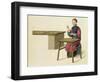 A Woman Preparing Tea Plate 21 from "The Costume of China"-Major George Henry Mason-Framed Giclee Print