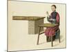 A Woman Preparing Tea Plate 21 from "The Costume of China"-Major George Henry Mason-Mounted Giclee Print