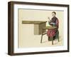 A Woman Preparing Tea Plate 21 from "The Costume of China"-Major George Henry Mason-Framed Giclee Print