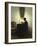 A Woman Reading by Candlelight in an Interior-Peter Ilsted-Framed Giclee Print